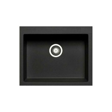 Pyramis Pyragranite Istros Ένθετος Νεροχύτης Γρανίτη Ματ Graphite Carbon 61x50cm 070045011